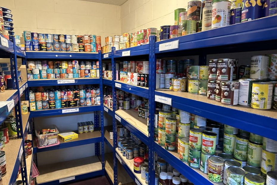 store cupboard with food