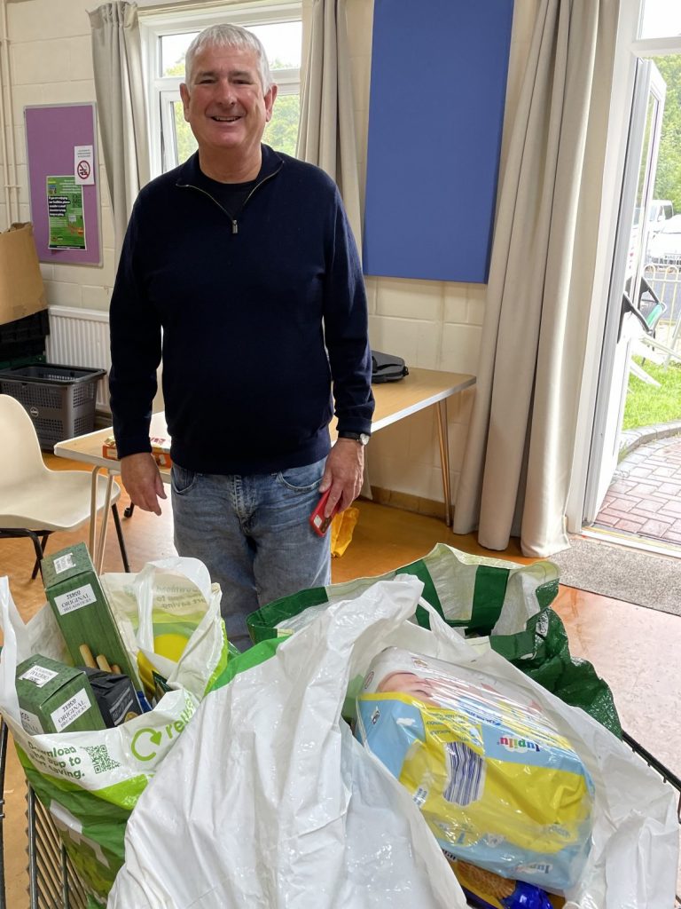 A Whiteley volunteer