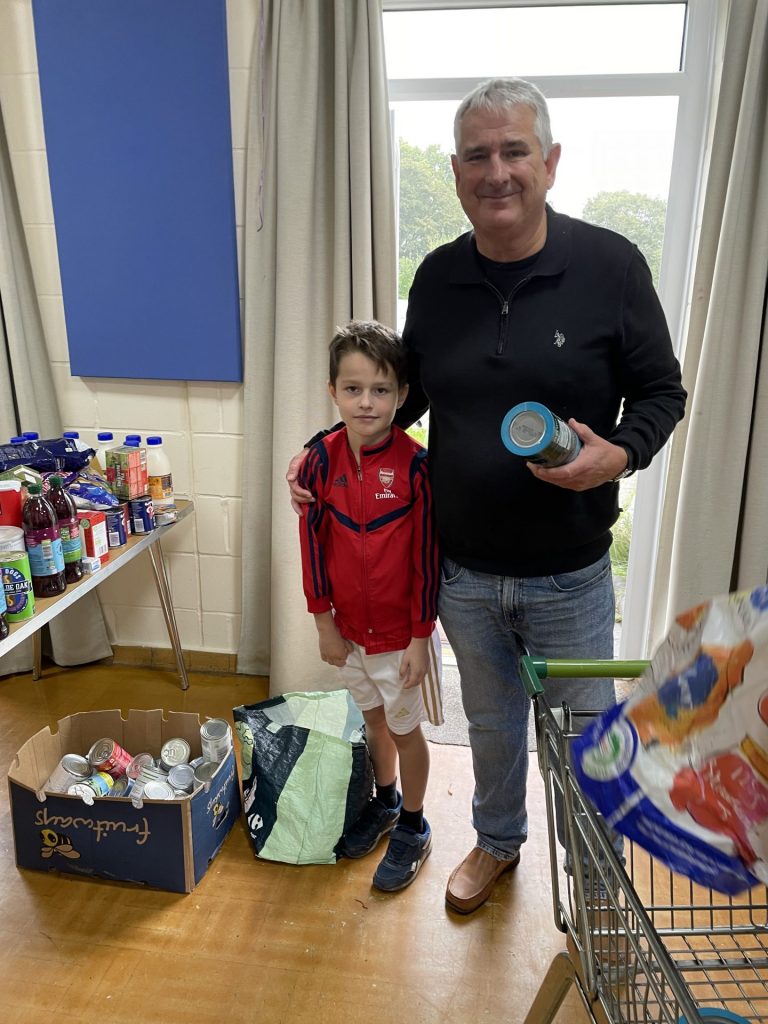 Martin & Alex from Whiteley dropping off food