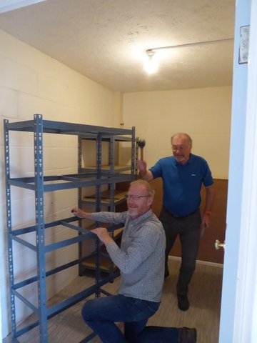 Fitting out the new store room