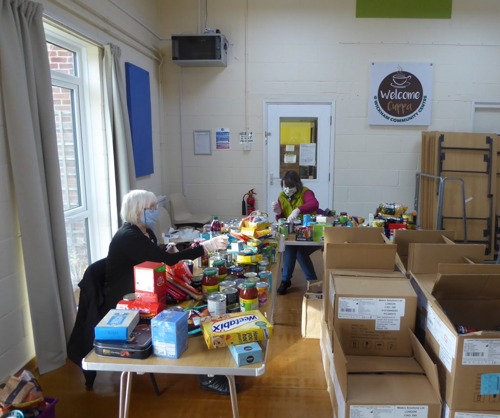 Unpacking the boxes from Swanmore College