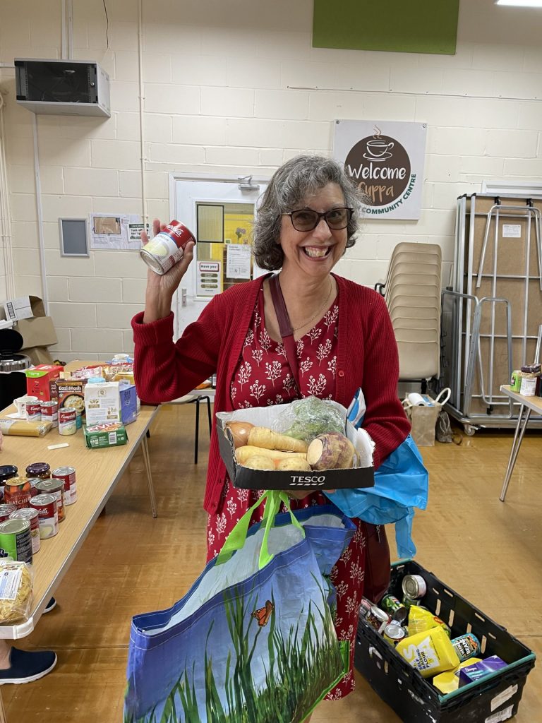 Food arriving form St Peter's Curdridge